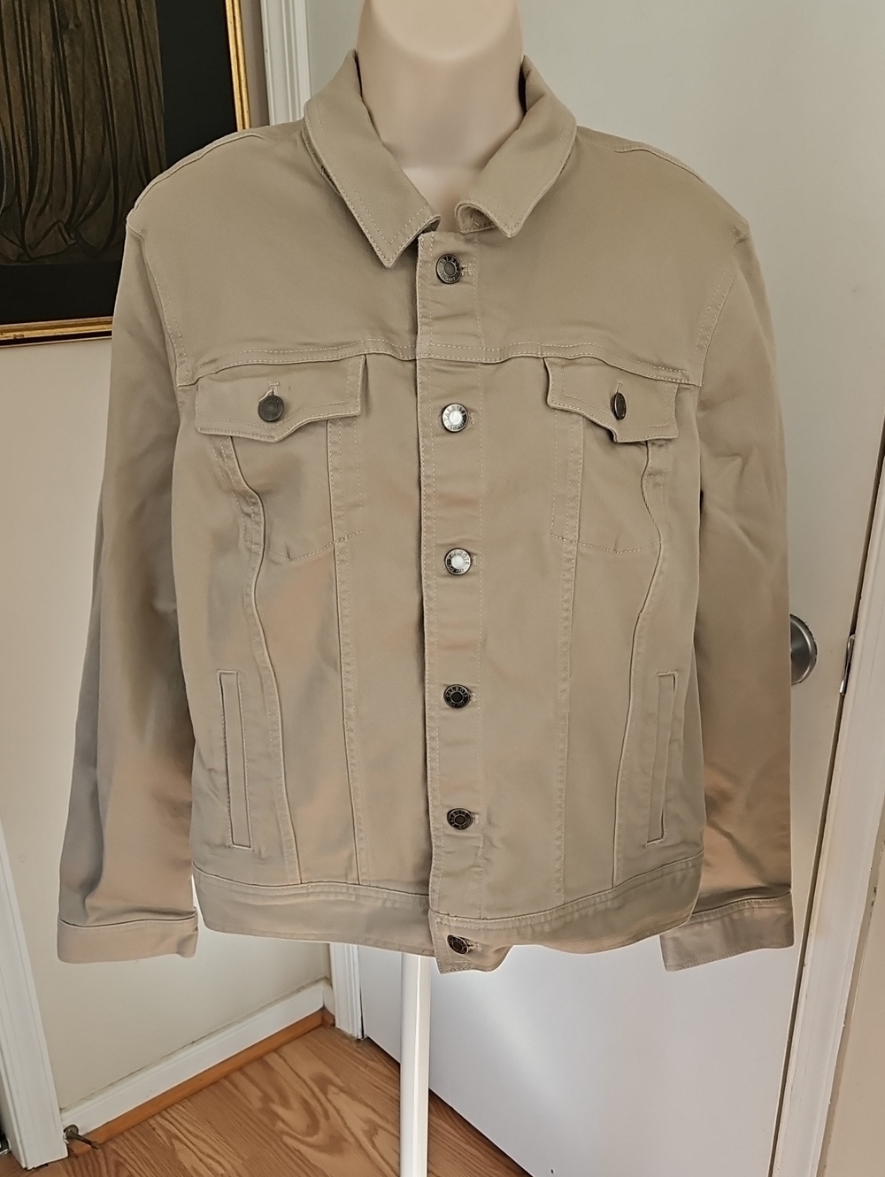 Talbots Classic Tan Jean Jacket Size XL